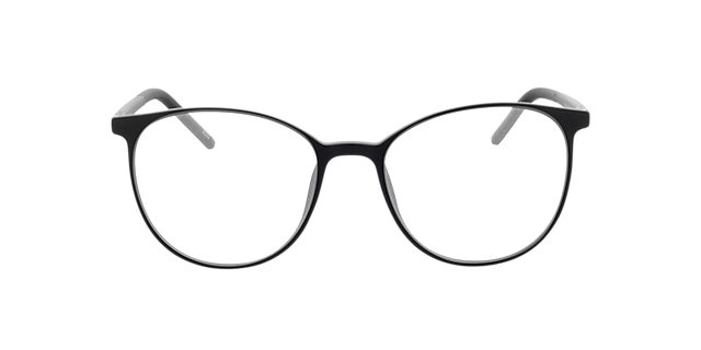 Conroe Matzwart KunststofEyeglass Frames van B24, Vooraanzicht