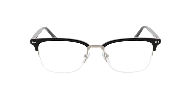 Newton Schwarz MetallEyeglass Frames von B24, Vorderansicht