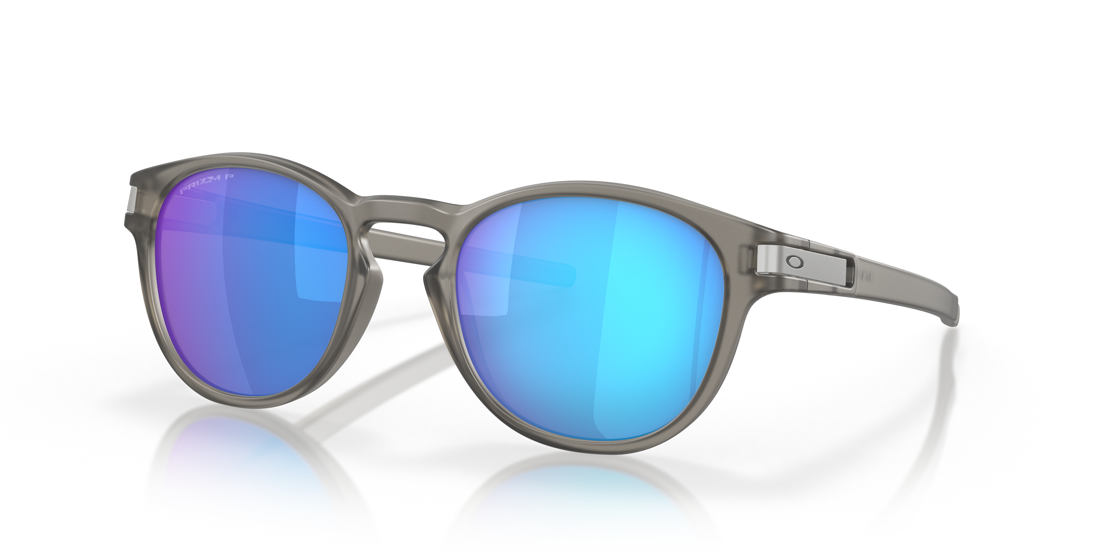 Latch™ Matte Grey Ink KunststoffSunglass Frames von B24, Dreiviertelansicht