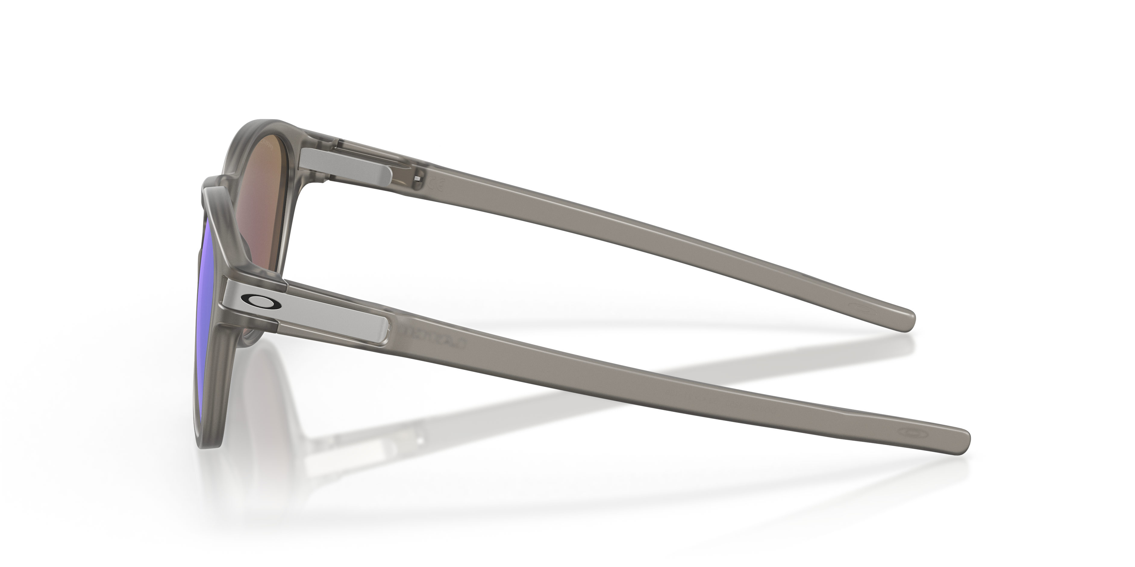 Latch™ Matte Grey Ink KunststoffSunglass Frames von B24, Seitenansicht