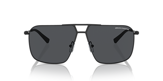 AX2050S Matt Schwarz MetallSunglass Frames von B24, Vorderansicht