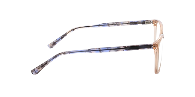 Milano Tweelaags koraal & kristal paars AcetaatEyeglass Frames van B24, Zijaanzicht