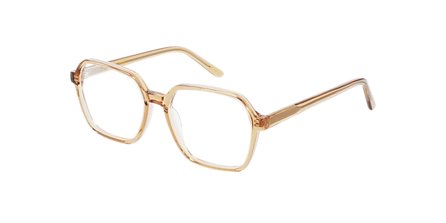 Dallas CT Crystal Caramel AcetatEyeglass Frames von B24, Dreiviertelansicht