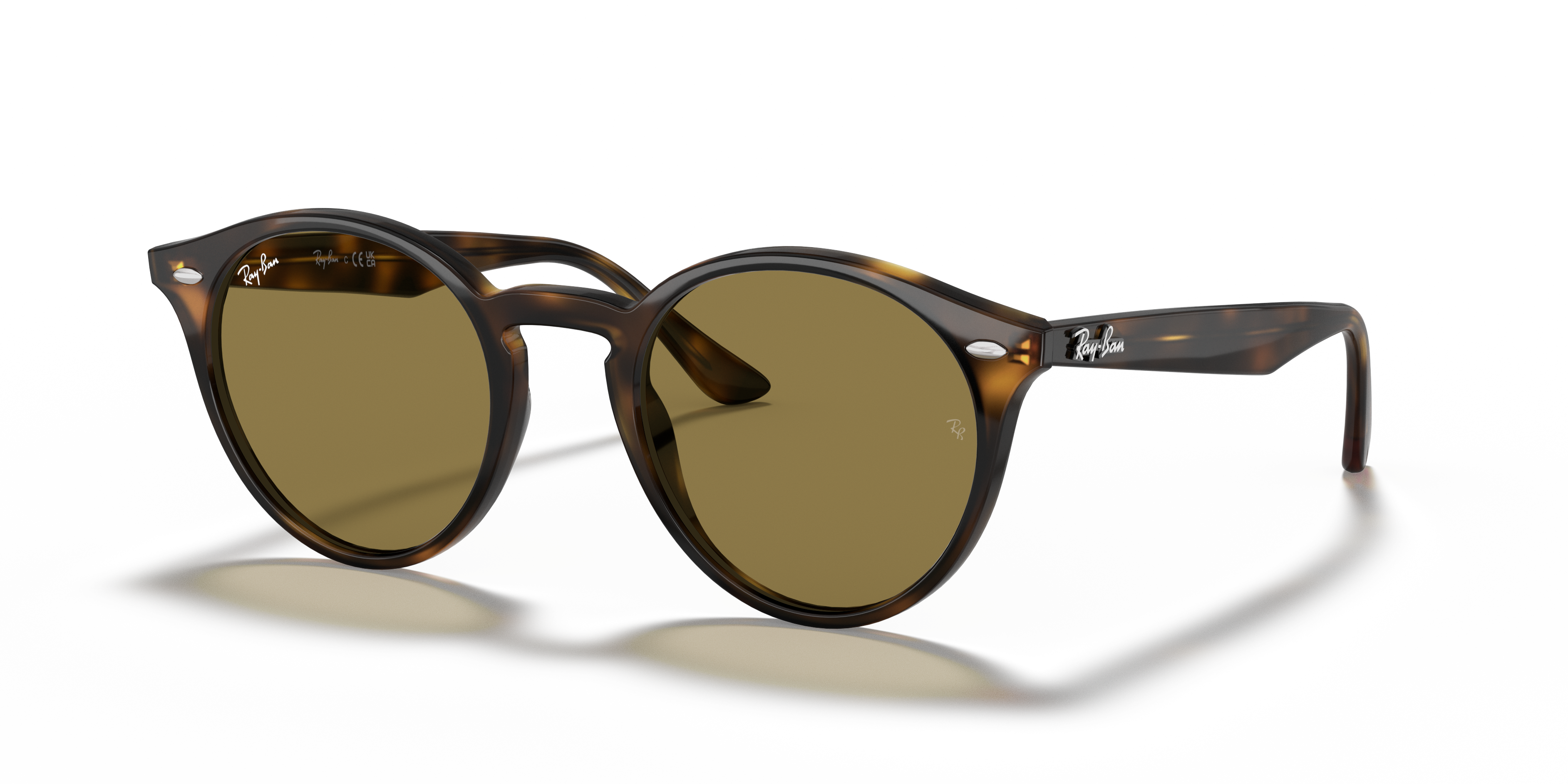 RB2180 Licht Havana KunststofSunglass Frames van B24, Hoekweergave