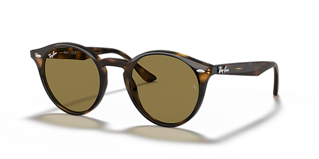 RB2180 Licht Havana KunststofSunglass Frames van B24, Hoekweergave