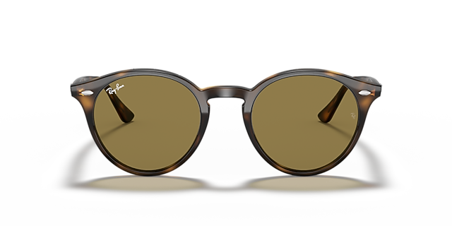 RB2180 Licht Havana KunststofSunglass Frames van B24, Vooraanzicht