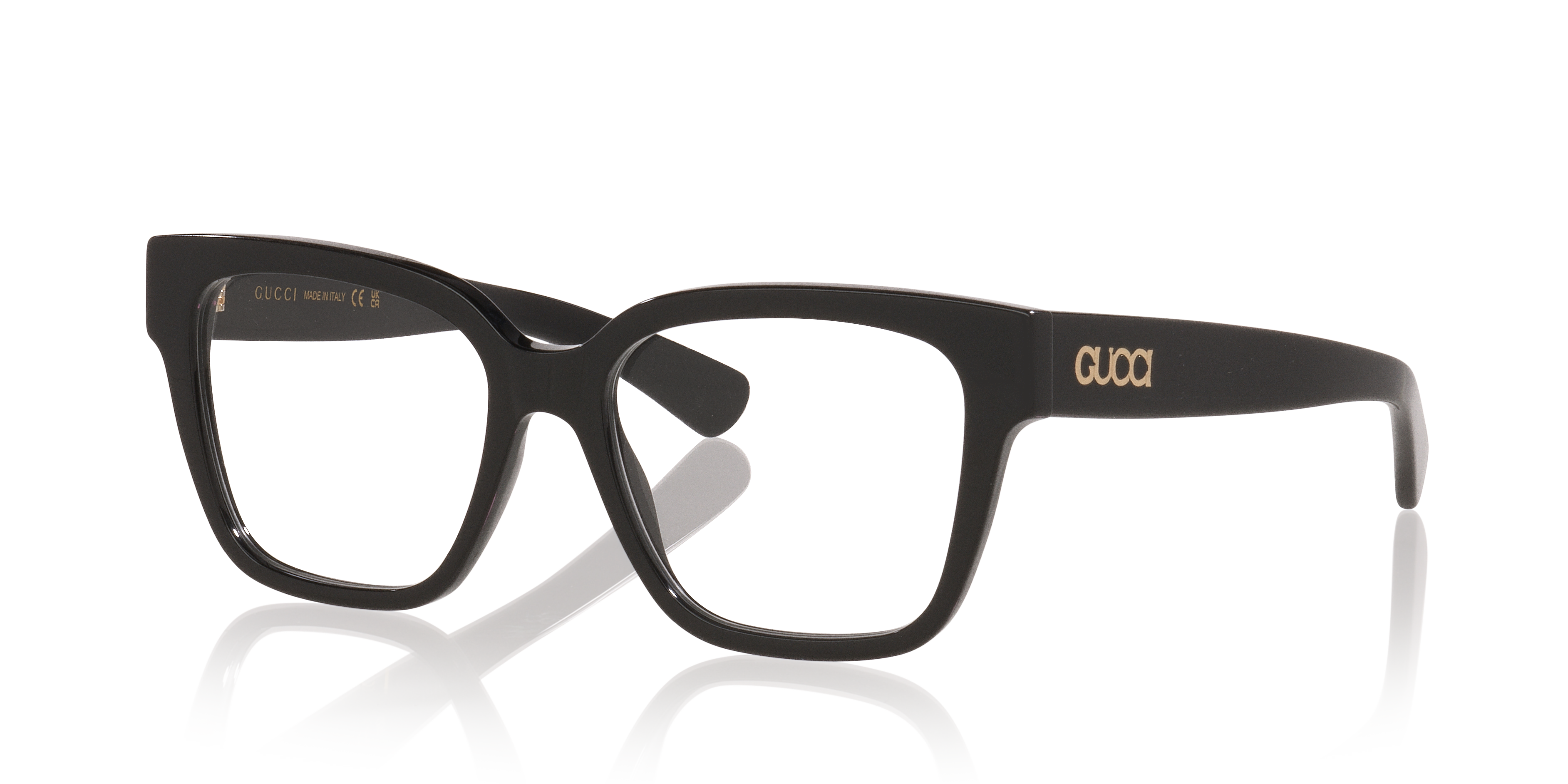 GG1791O Schwarz AcetatEyeglass Frames von B24, Dreiviertelansicht