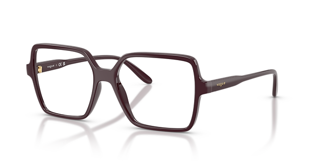 VO5702 Full Bordeaux KunststoffEyeglass Frames von B24, Dreiviertelansicht
