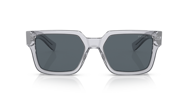 PR 03ZS Transparant grijs AcetaatSunglass Frames van B24, Vooraanzicht