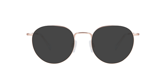 Ceo Large Rose Champagne Titanium TitanEyeglass Frames von B24, mit getönten Gläsern