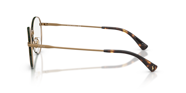 PH1241 Semishiny Brass MetaalEyeglass Frames van B24, Zijaanzicht