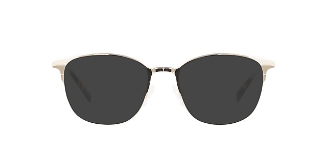 Luna Light Gold Titanium TitanEyeglass Frames von B24, mit getönten Gläsern