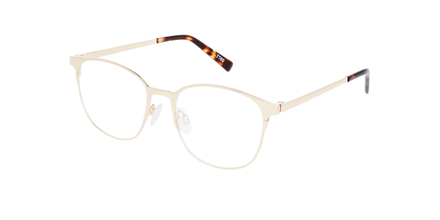 Luna Light Gold Titanium TitanEyeglass Frames von B24, Dreiviertelansicht