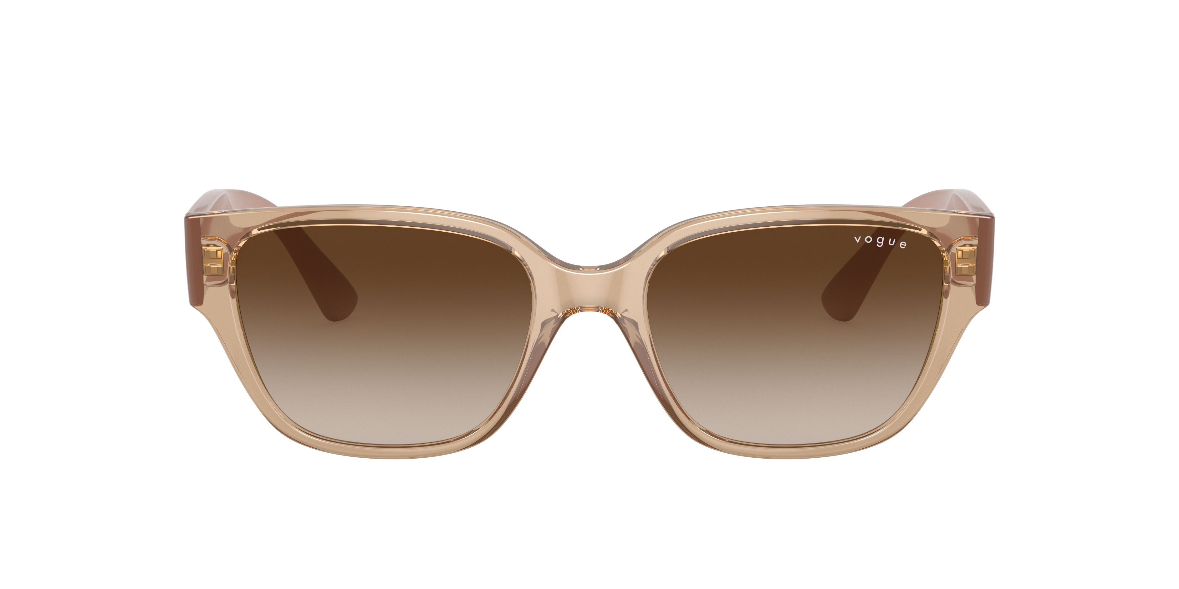 VO5459SB Transparant lichtbruin KunststofSunglass Frames van B24, met getinte lenzen