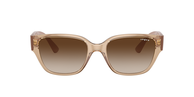 VO5459SB Transparant lichtbruin KunststofSunglass Frames van B24, met getinte lenzen