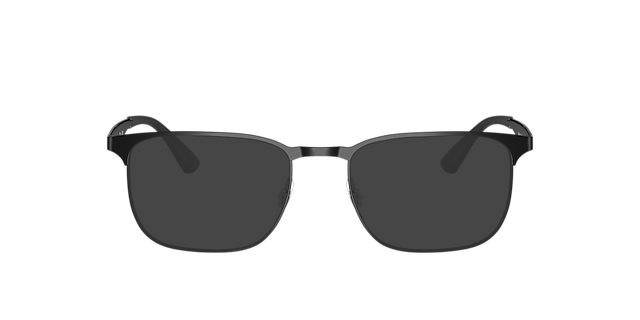 RB6363 Schwarz MetallEyeglass Frames von B24, mit getönten Gläsern