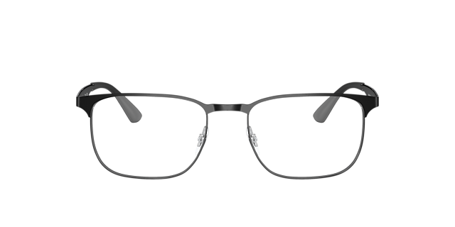 RB6363 Schwarz MetallEyeglass Frames von B24, Vorderansicht