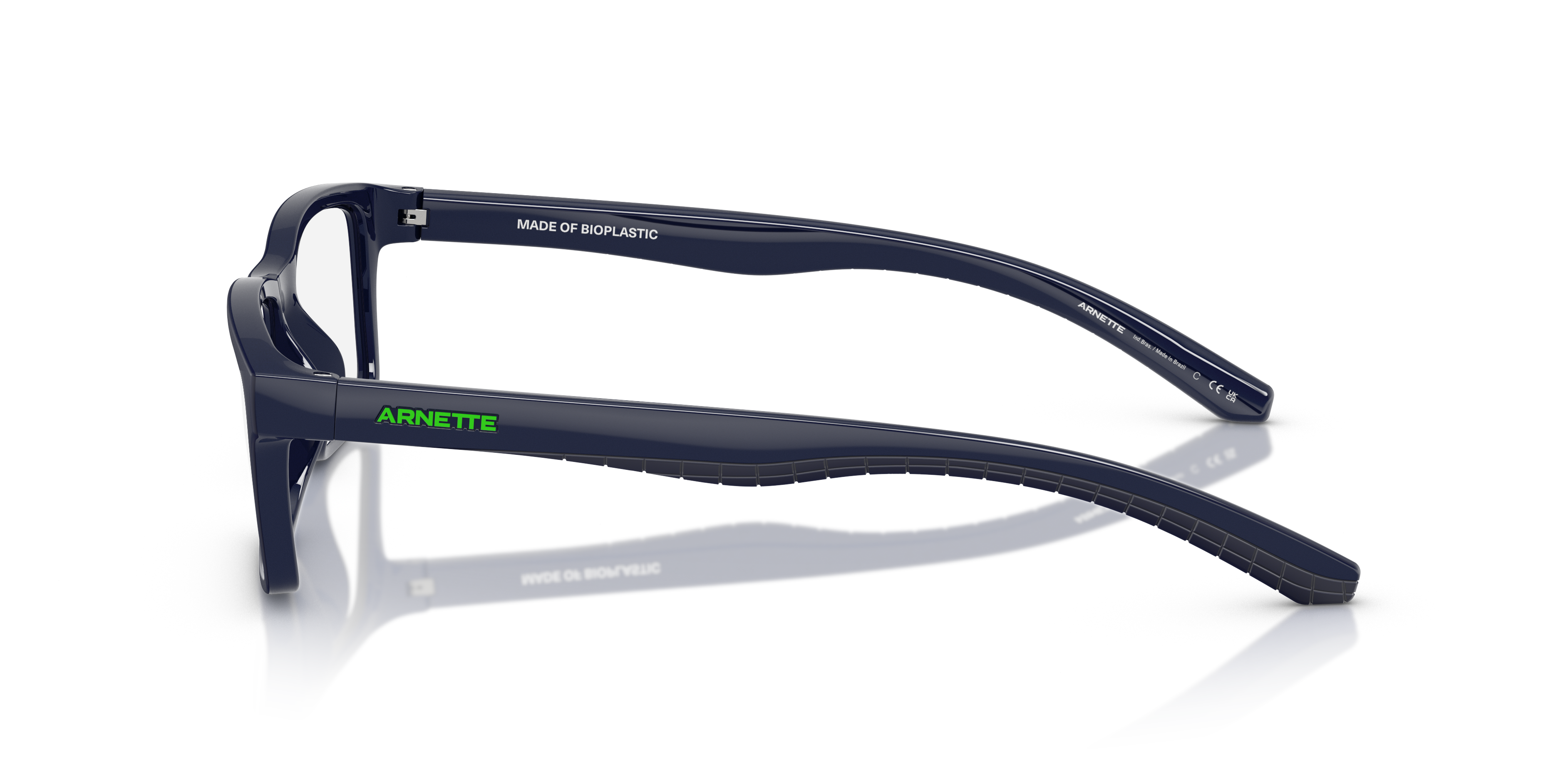 AN7262U Blue Matte & Shiny KunststoffEyeglass Frames von B24, Seitenansicht