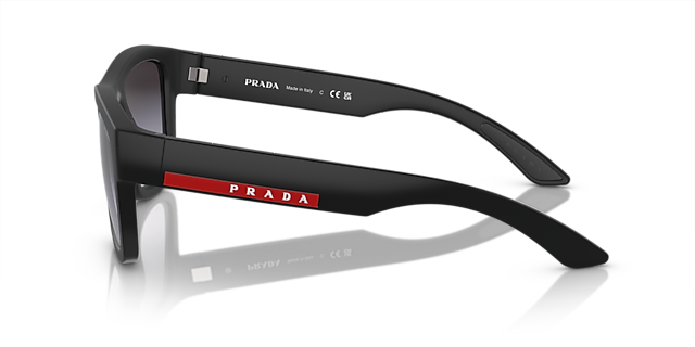 PS 01ZS Matt Schwarz KunststoffSunglass Frames von B24, Seitenansicht