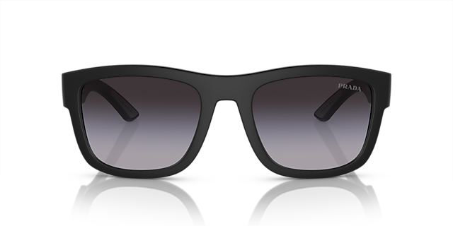 PS 01ZS Matt Schwarz KunststoffSunglass Frames von B24, Vorderansicht