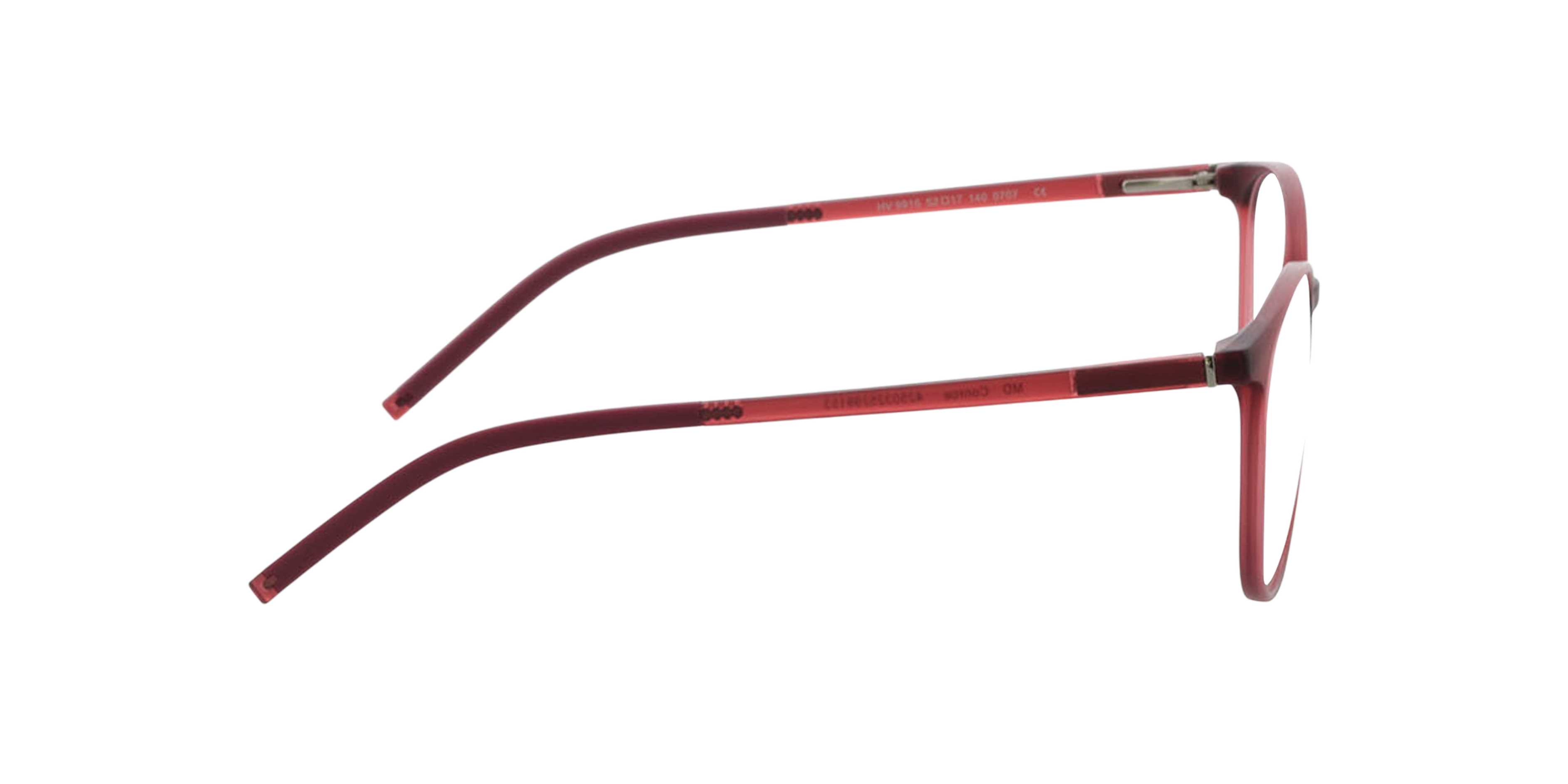 Conroe Rood KunststofEyeglass Frames van B24, Zijaanzicht