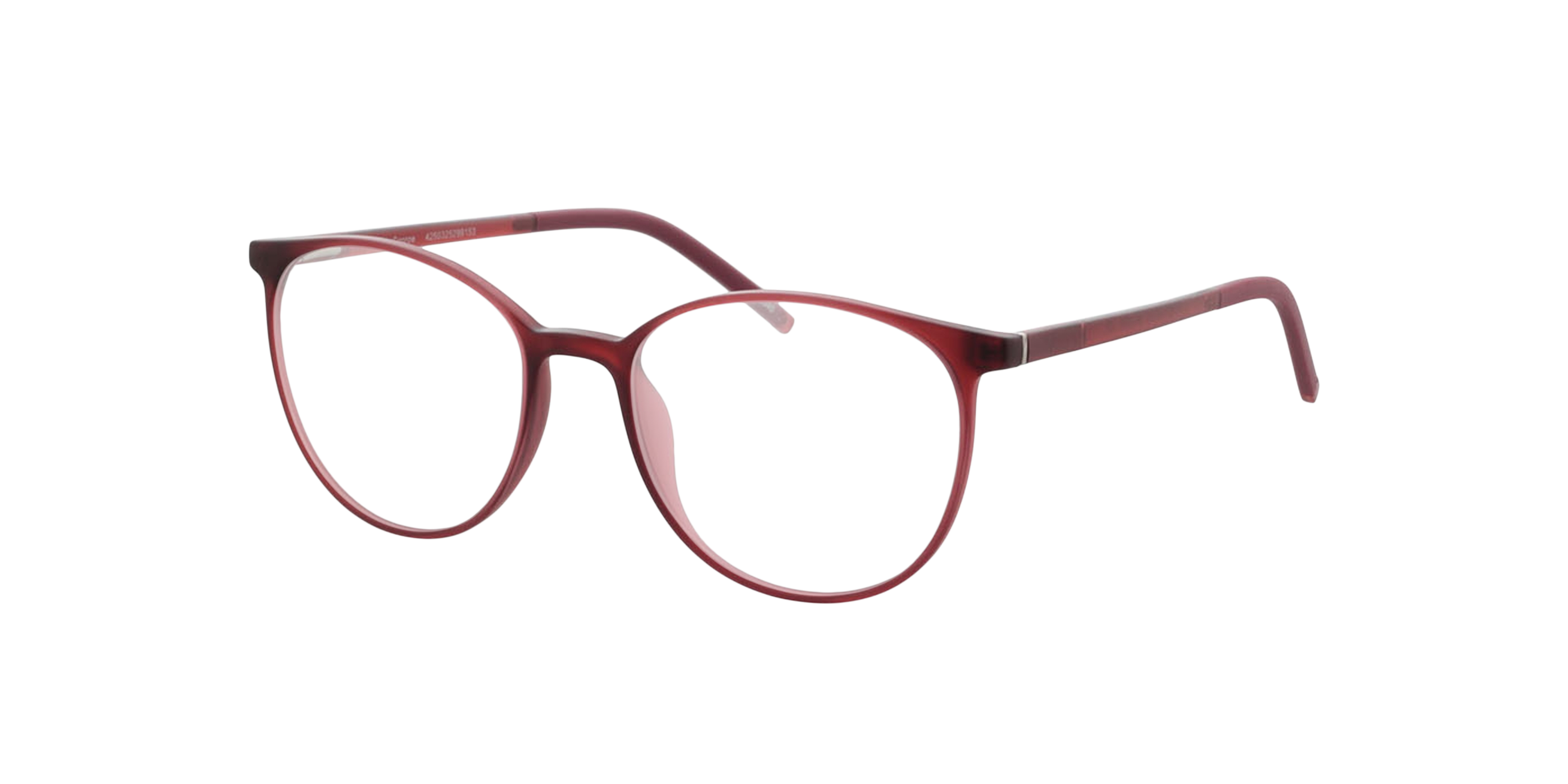 Conroe Rood KunststofEyeglass Frames van B24, Hoekweergave