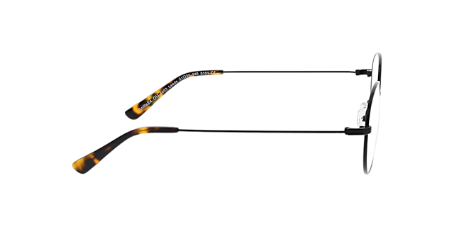 Leeds Schwarz MetallEyeglass Frames von B24, Seitenansicht