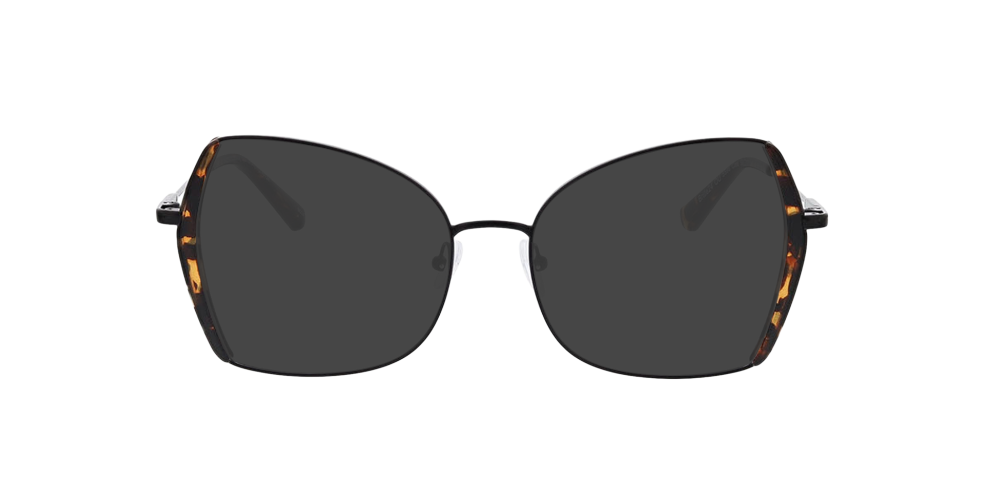 Cleo Zwart MetaalEyeglass Frames van B24, met getinte lenzen