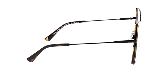Cleo Zwart MetaalEyeglass Frames van B24, Zijaanzicht
