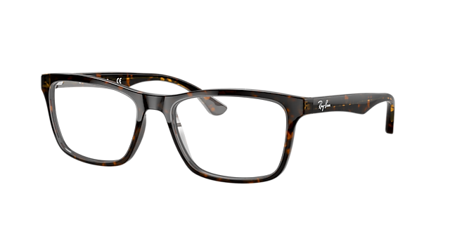RB5279 Donker Havana AcetaatEyeglass Frames van B24, Hoekweergave
