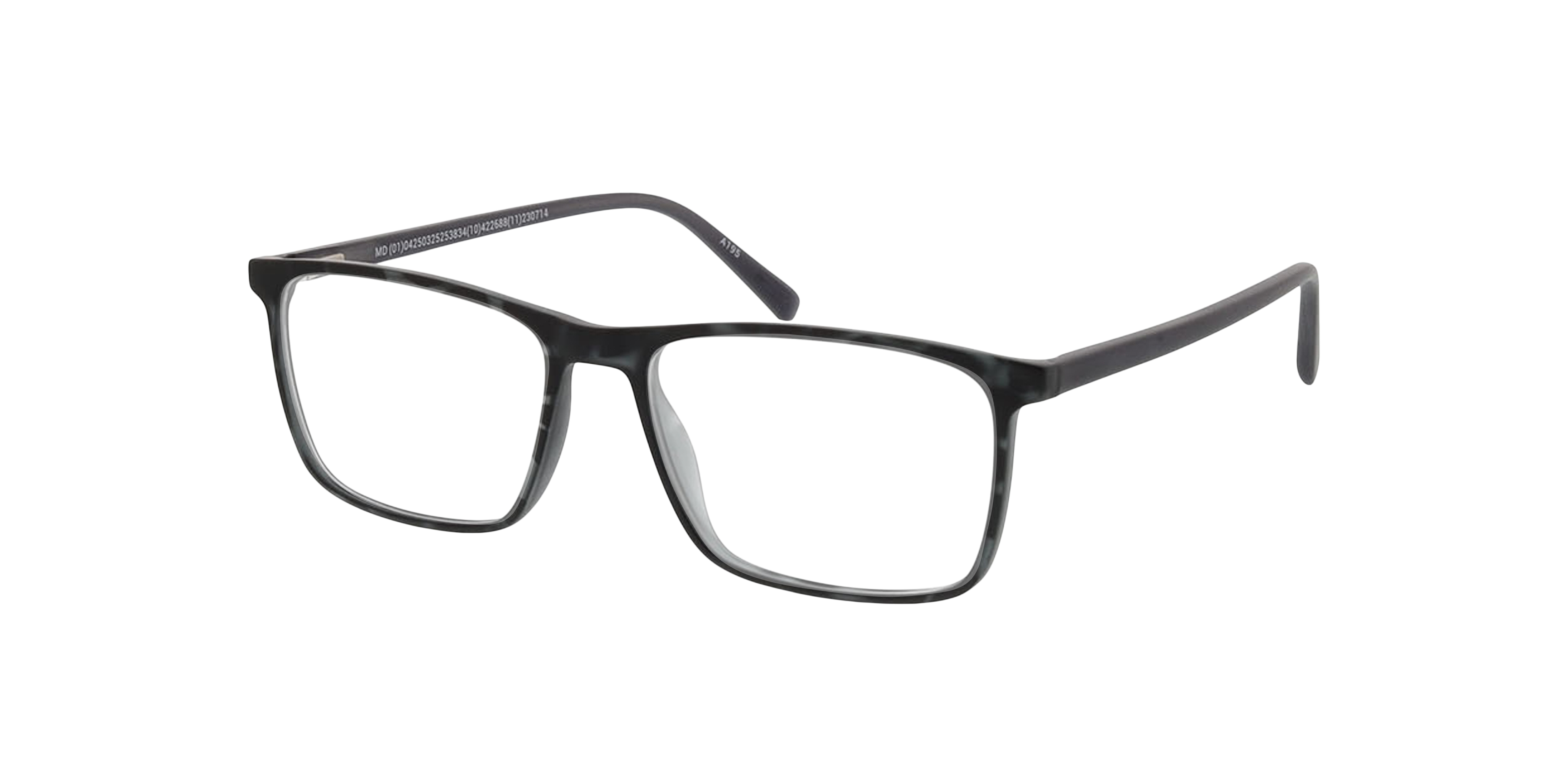 Rockford Grey Havana  &  Crystal Grey KunststoffEyeglass Frames von B24, Dreiviertelansicht