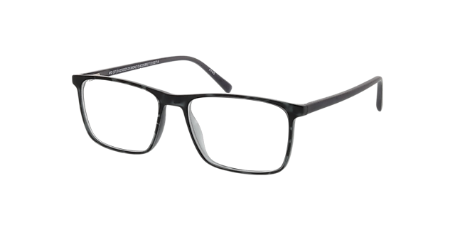 Rockford Grey Havana & Crystal Grey KunststoffEyeglass Frames von B24, Dreiviertelansicht