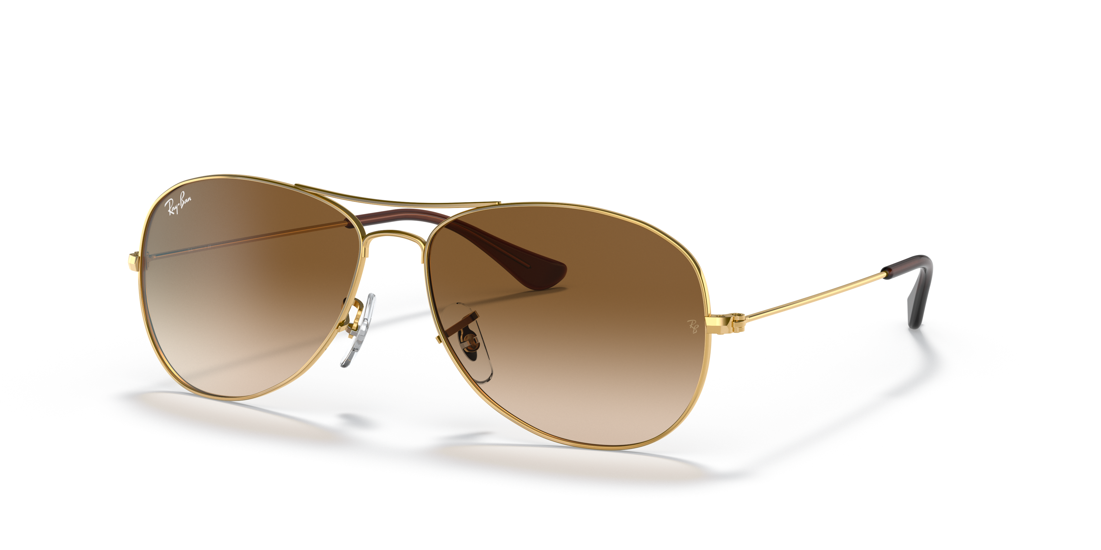 RB3362 Arista Gold MetallSunglass Frames von B24, Dreiviertelansicht