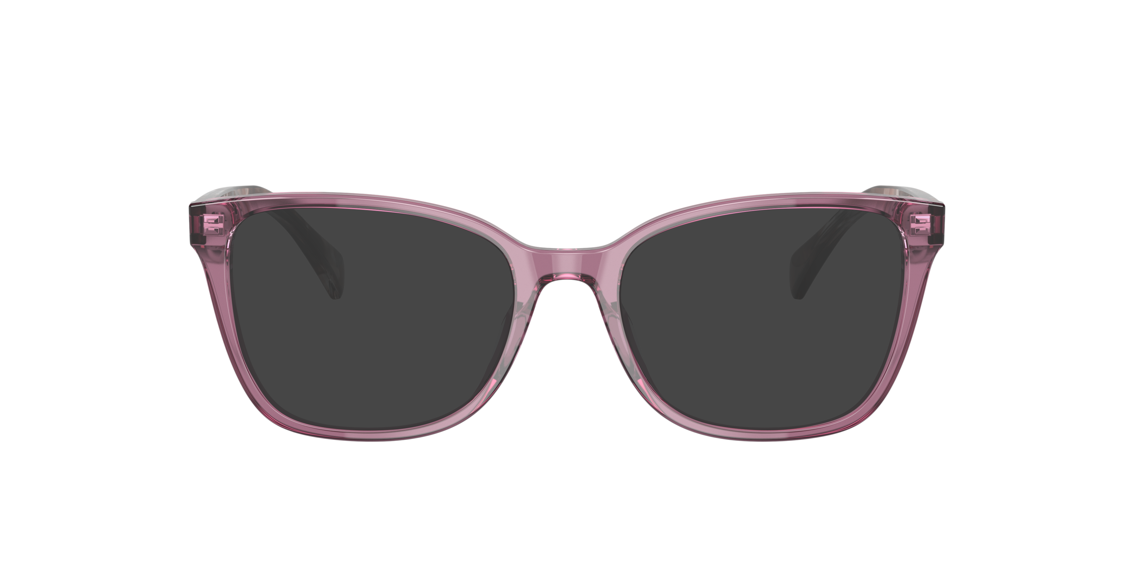 RA7137U Shiny Transparent Violet AcetaatEyeglass Frames van B24, met getinte lenzen