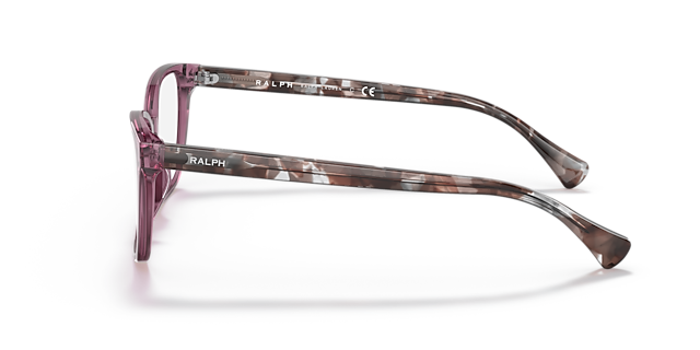 RA7137U Shiny Transparent Violet AcetatEyeglass Frames von B24, Seitenansicht