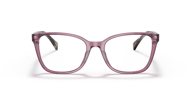 RA7137U Shiny Transparent Violet AcetatEyeglass Frames von B24, Vorderansicht