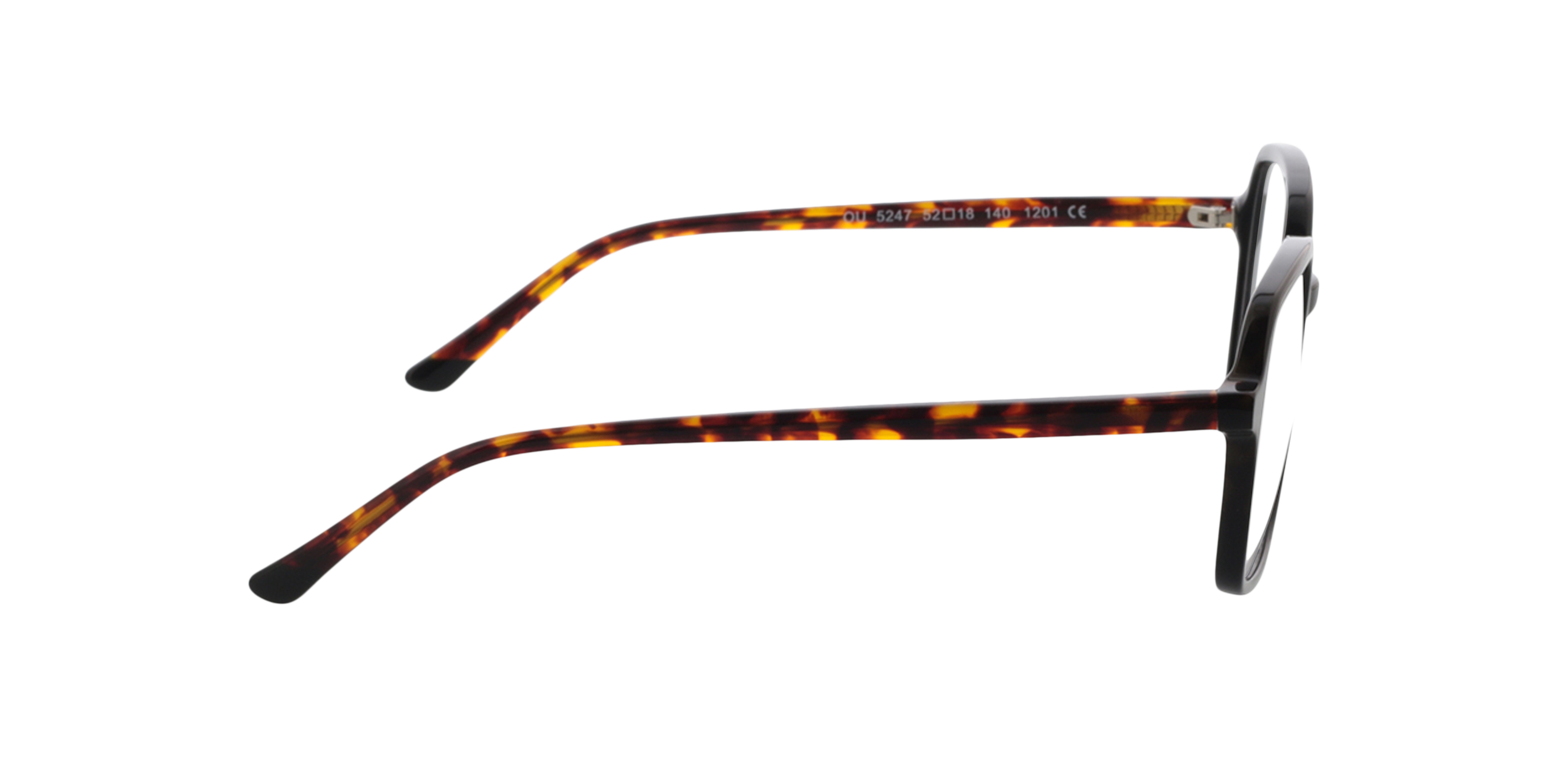 Maxine Havana  &  zwart  &  Havana AcetaatEyeglass Frames van B24, Zijaanzicht