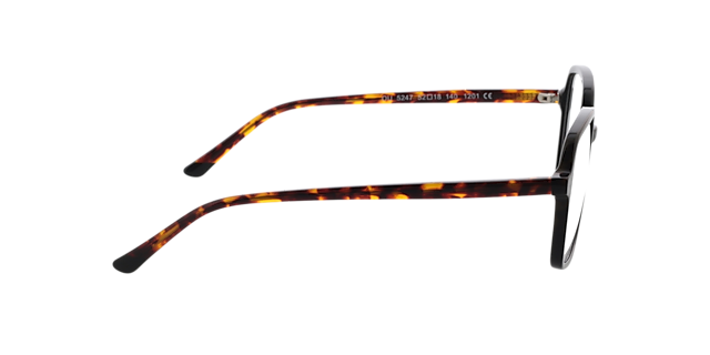 Maxine Havana  &  zwart  &  Havana AcetaatEyeglass Frames van B24, Zijaanzicht