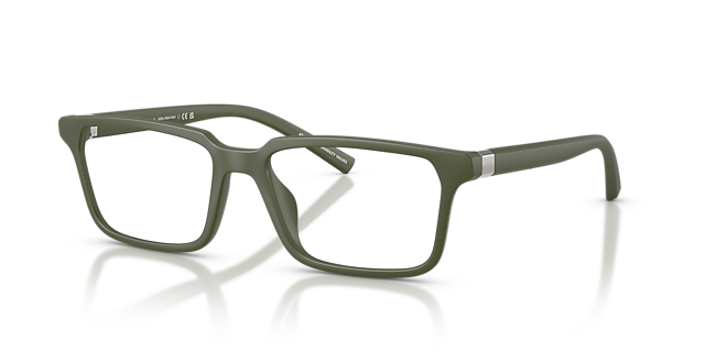 AX3137U Matte Green KunststofEyeglass Frames van B24, Hoekweergave