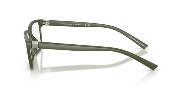 AX3137U Matte Green KunststofEyeglass Frames van B24, Zijaanzicht