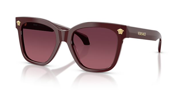 VE4511 Burgunderrot AcetatSunglass Frames von B24, Dreiviertelansicht