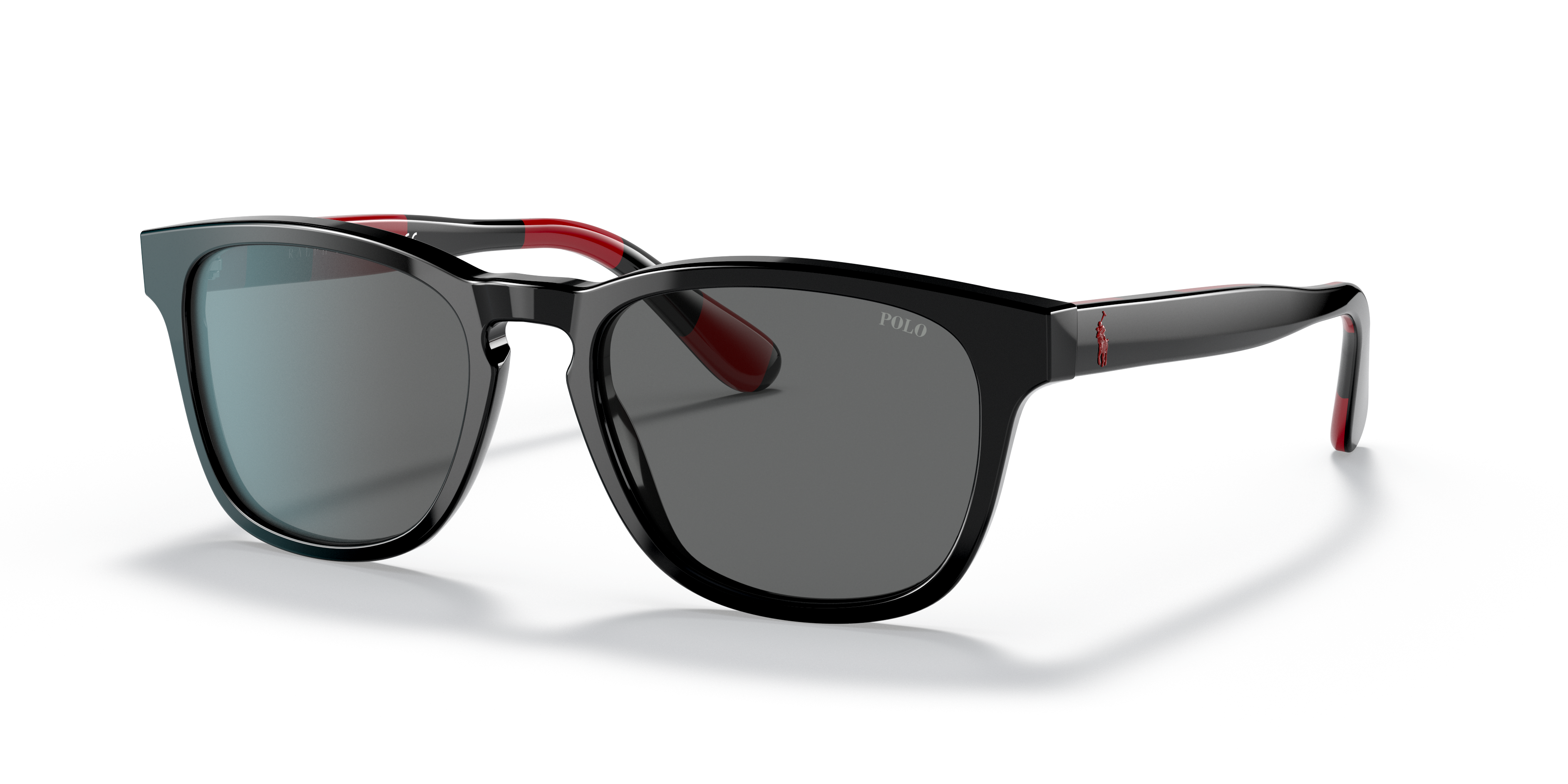 PH4170 Glanzend zwart AcetaatSunglass Frames van B24, Hoekweergave