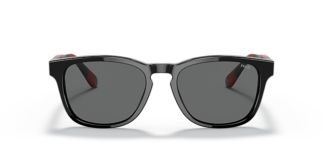 PH4170 Glanzend zwart AcetaatSunglass Frames van B24, Vooraanzicht