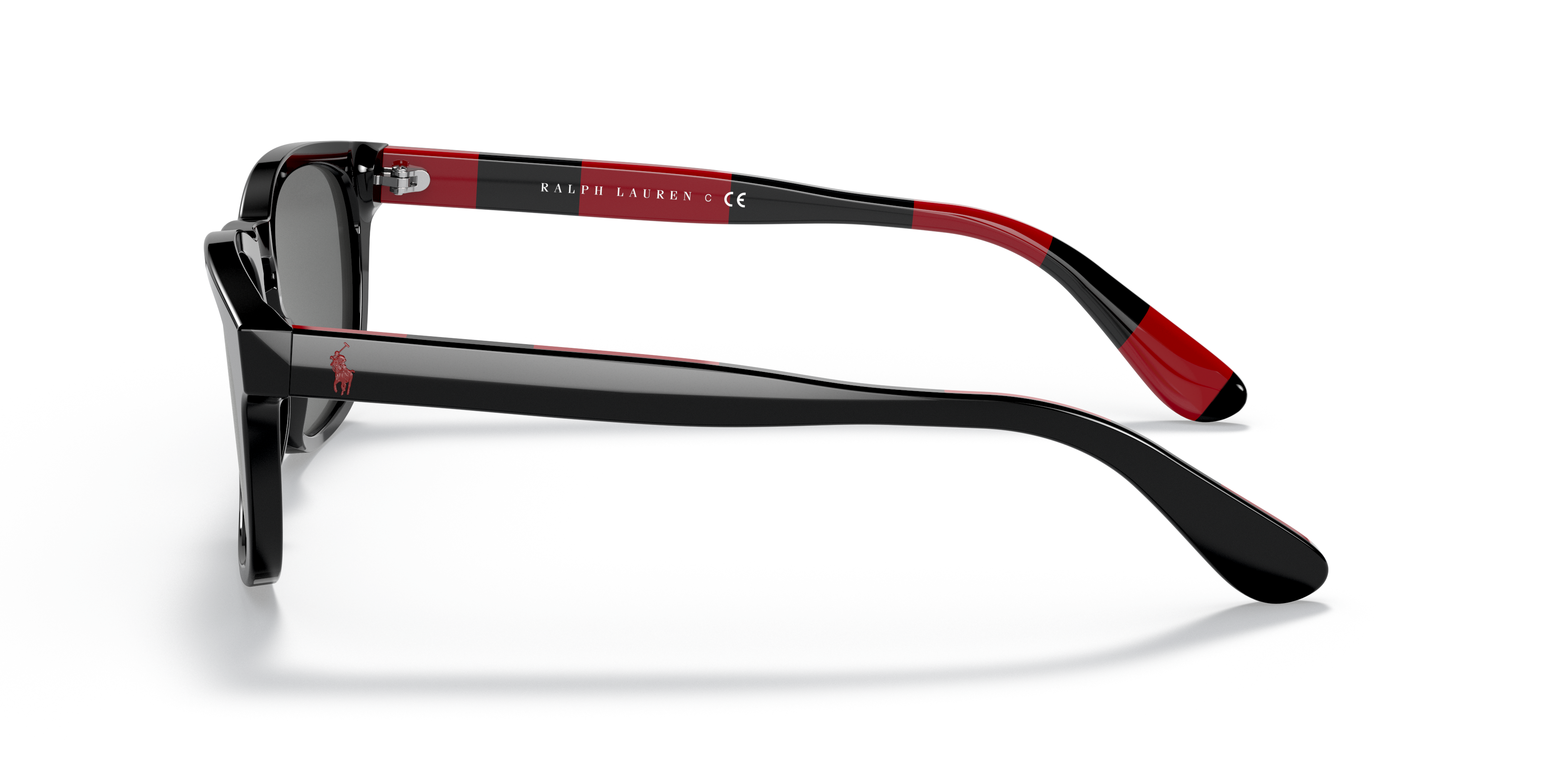 PH4170 Glanzend zwart AcetaatSunglass Frames van B24, Zijaanzicht