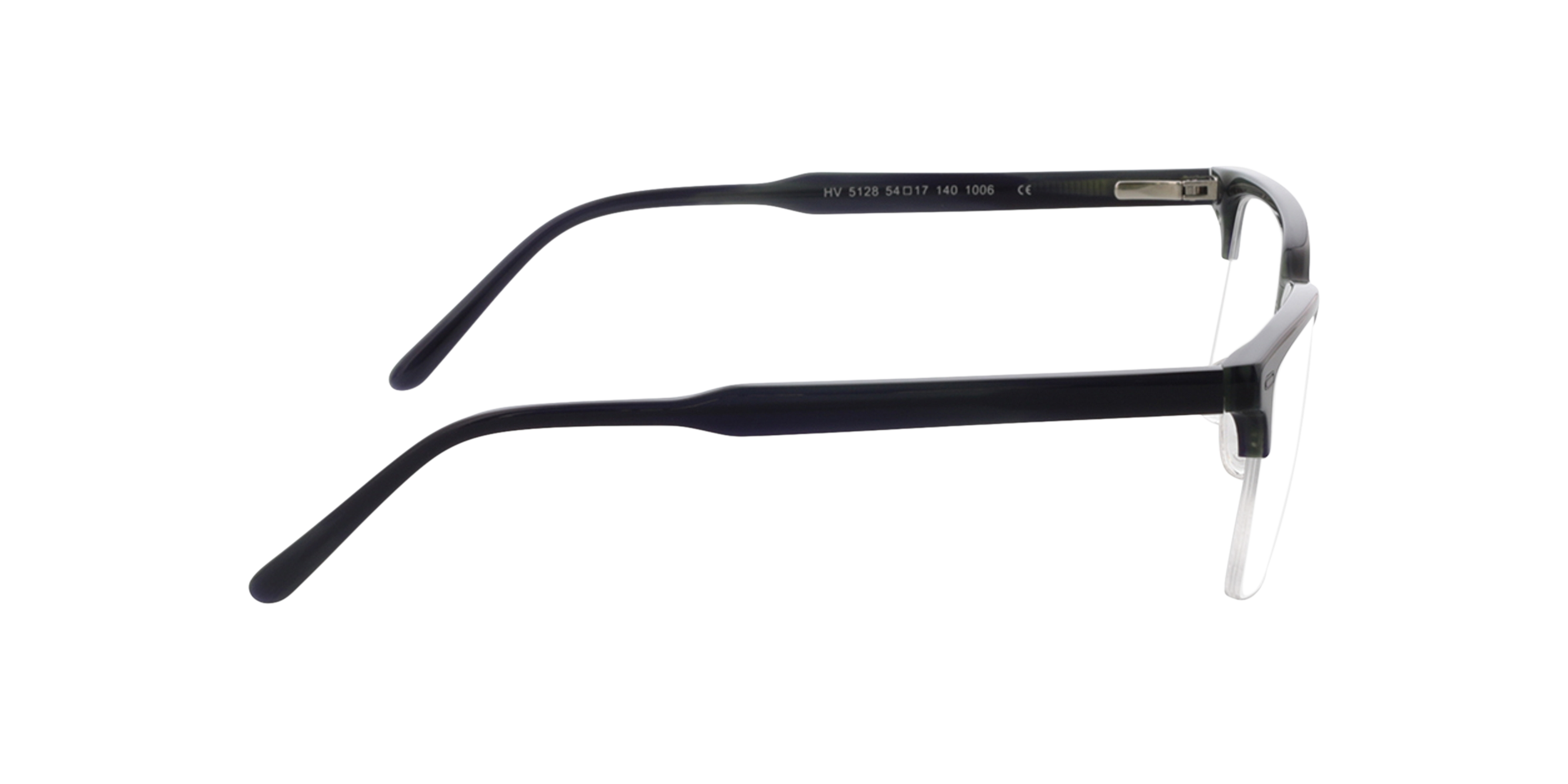 Chuck Green Blue Horn AcetatEyeglass Frames von B24, Seitenansicht