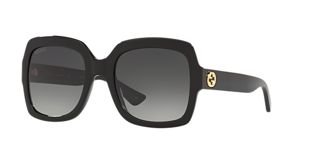 GG0036SN Schwarz AcetatSunglass Frames von B24, Dreiviertelansicht