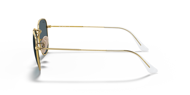 RB3857 Goud MetaalSunglass Frames van B24, Zijaanzicht