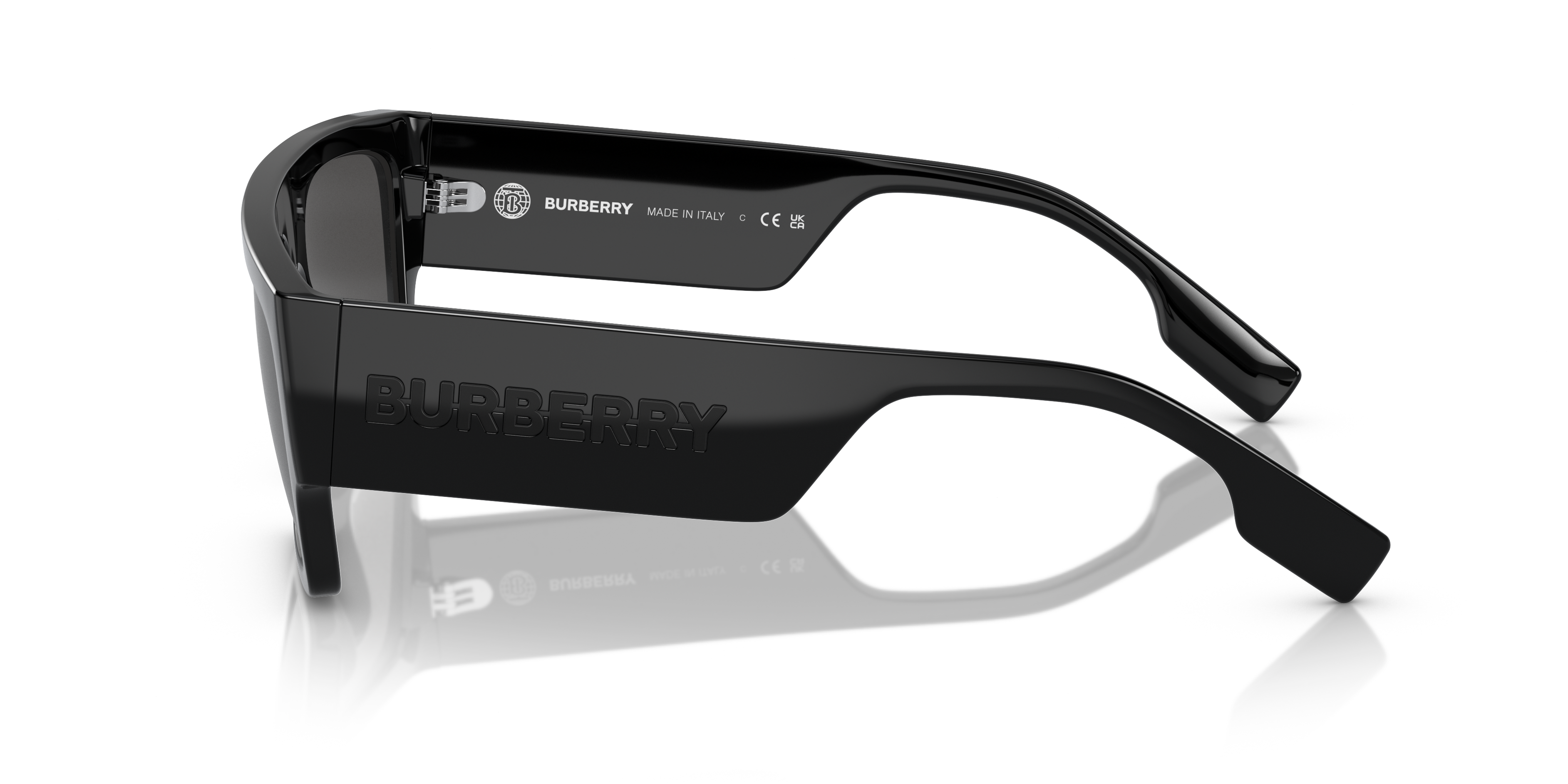 BE4397U Schwarz KunststoffSunglass Frames von B24, Seitenansicht