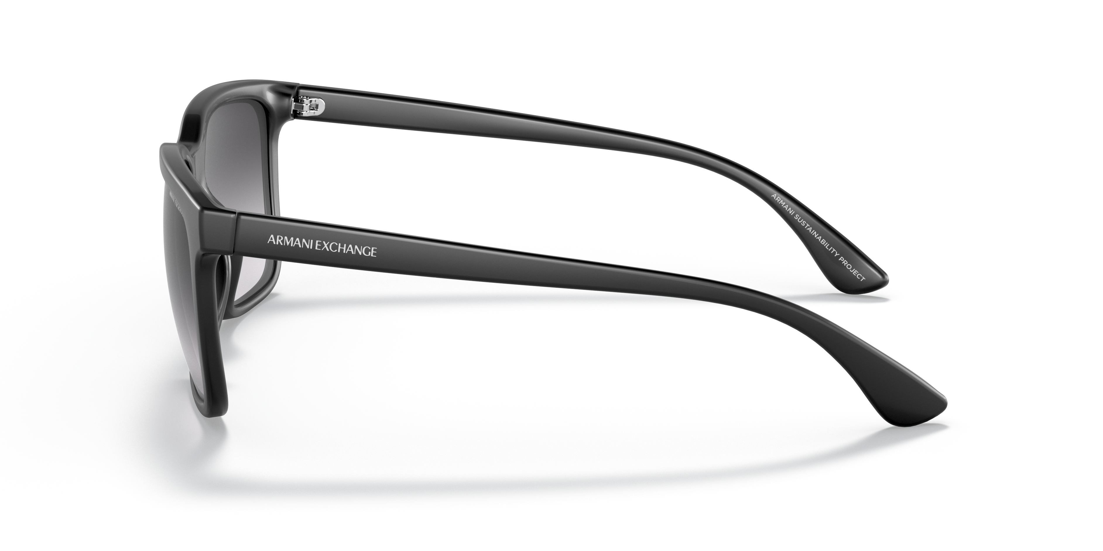 AX4112SU Matzwart KunststofSunglass Frames van B24, Zijaanzicht