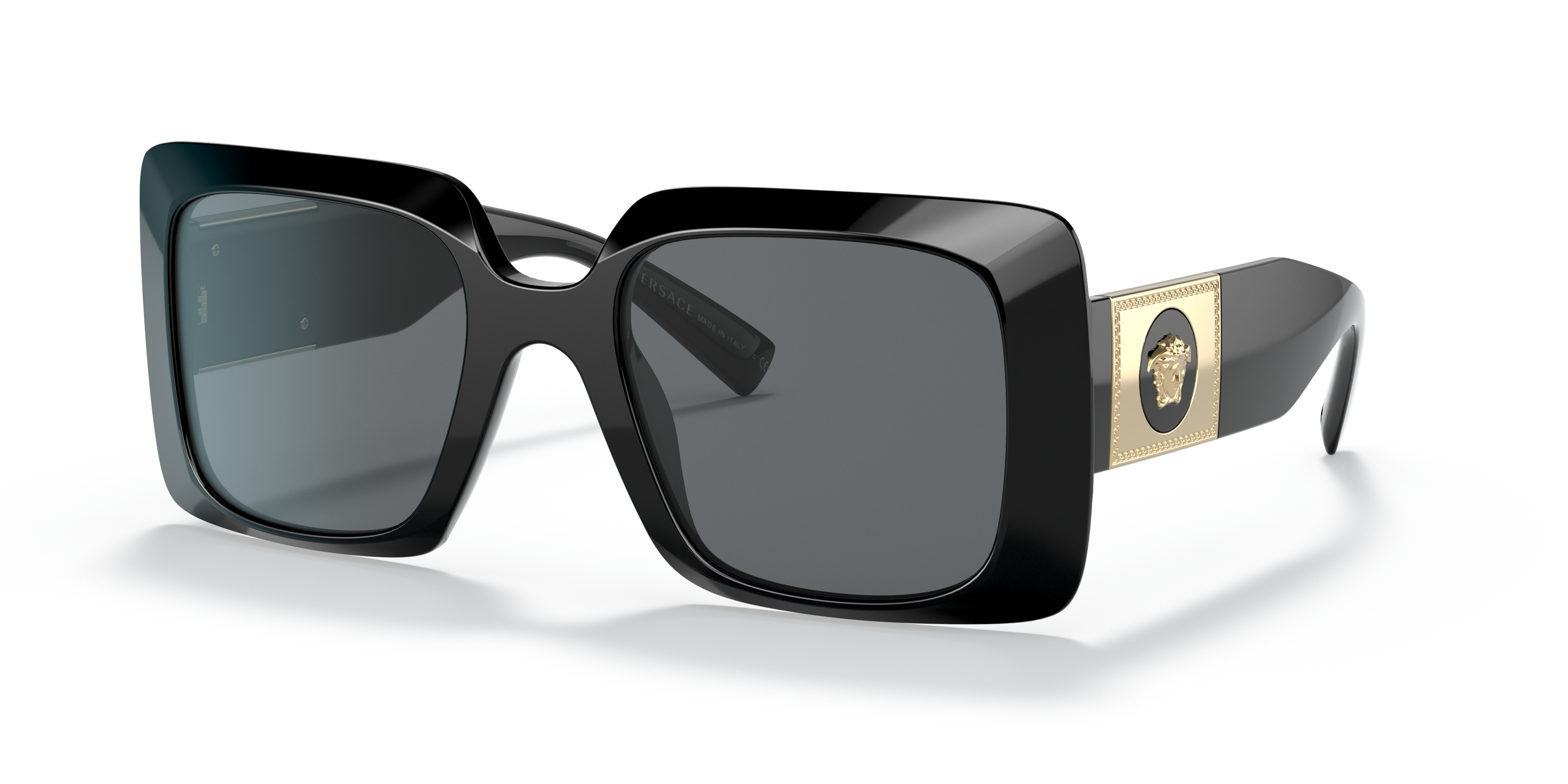 VE4405 Zwart AcetaatSunglass Frames van B24, Hoekweergave